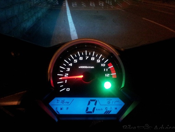 Honda CBR250R meter display