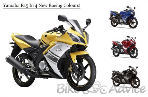 Yamaha R15 in 4 New Colours