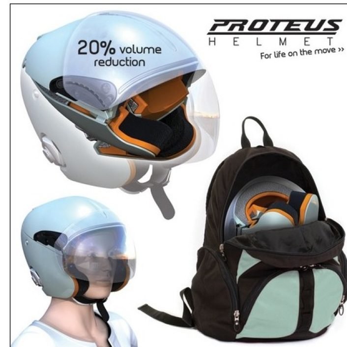 folding helmet motorcycle Foldable Collapsible Helmet Revolution The lights have three modes (Steady The Cyclo Packable Helmet |