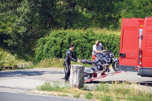 Ducati Monster 1198 Spy Pic