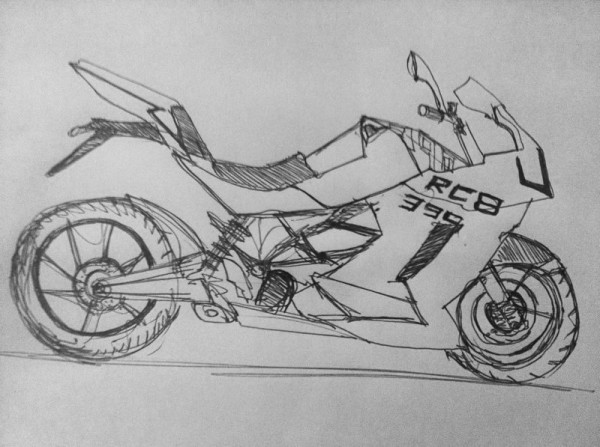 KTM-RC390-Sketch