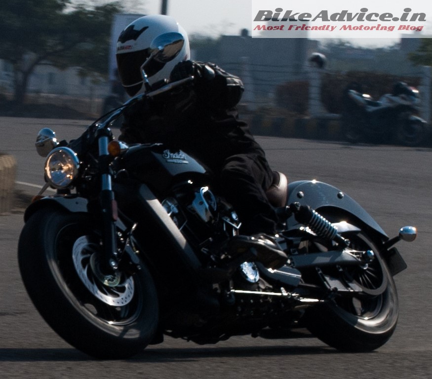 Indian Scout Cornering