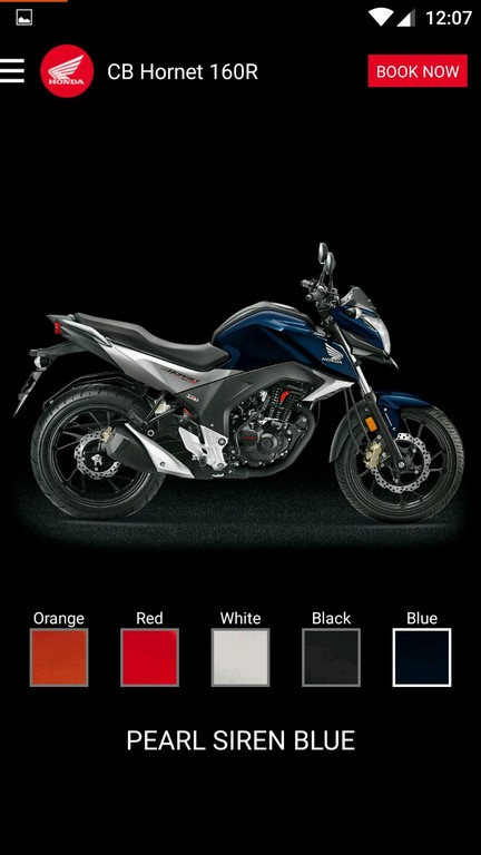 Honda CB Hornet 160R app 3
