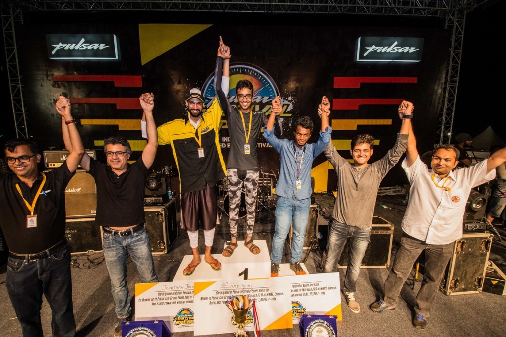 Bajaj Pulsar Festival of Speed winners with Bajaj Team