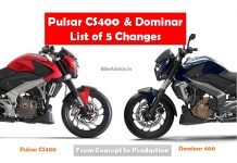 Pulsar CS400 to Dominar 400: List of 5+ Changes