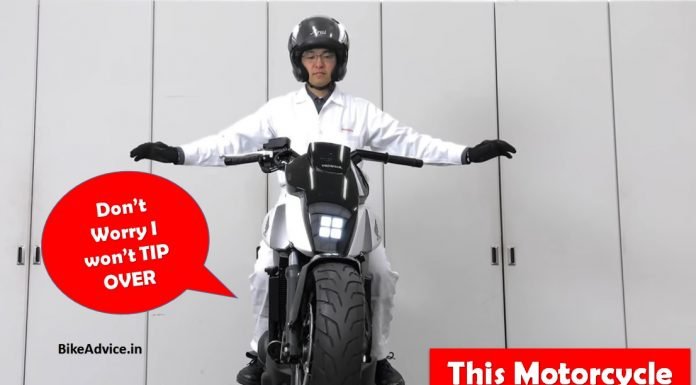 Self-balancing Honda Riding Assist Motorcycle