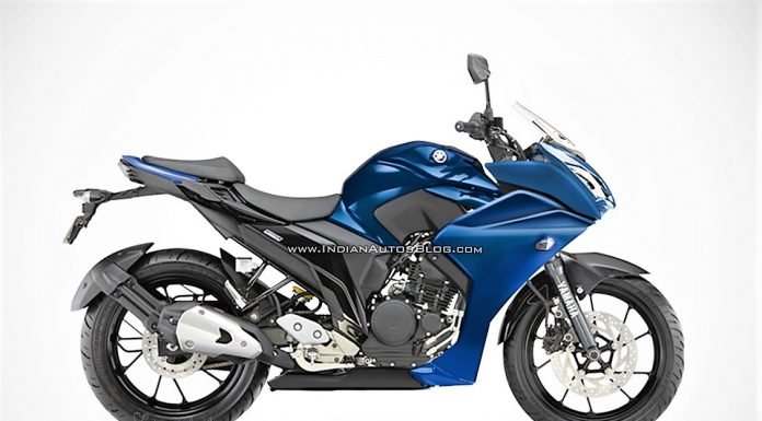 Yamaha Fazer 250 Render Pic blue