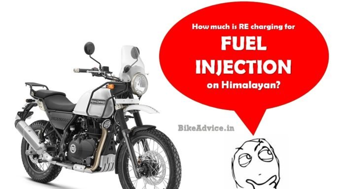 RE Himalayan fuel injection price