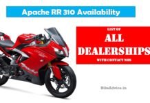 Apache 310 Deliveries Commence from 25 Dec; List of All 50 Dealerships