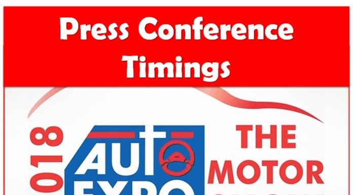 Auto Expo Schedule