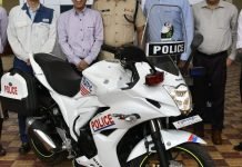 White Police Gixxers to Reduce Crime in Indian Cities Gixxer Police Version