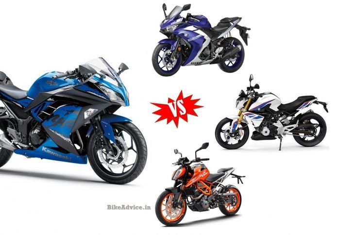 Ninja 300 vs R3 vs Duke 390