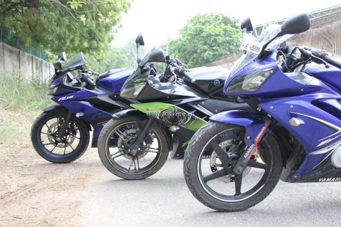 Yamaha YZF R15 V3 vs V2 vs V1 comparison shootout