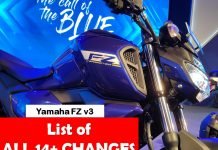 2019 Yamaha FZ v3 – All the 14+ Changes Listed