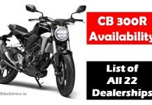 Honda CB300R is Available at These 22 Dealerships Only