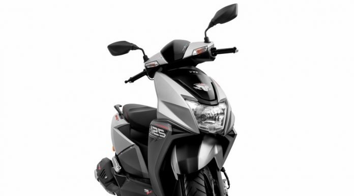 TVS Ntorq Silver matte colour