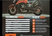 KTM 790 Duke Brochure Leaked 790 Duke brochure