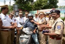 Instead of Chalans, Hyderabad Police Distributing Helmets, Insurance