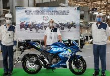 This Gixxer SF 250 is the 5 Millionth Suzuki Manufactured in India