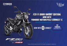Launched: Yamaha FZS Dark Knight With ‘Connect X’ Bluetooth Connectivity at 1.08 Lac