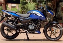 2021 Pulsar 180 Spotted in Matte Blue Color