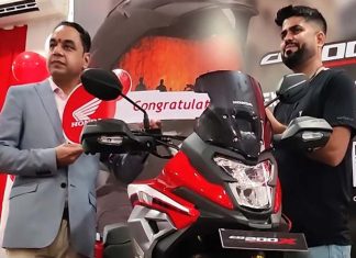 Honda cb200x first delivery in India