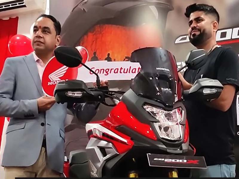 Honda cb200x first delivery in India