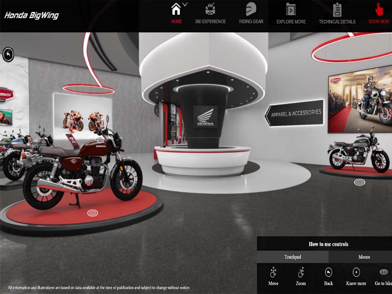 Honda BigWing virtual showroom