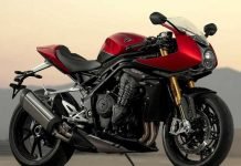 Faired Triumph Speed Triple RR Unveiled speed triple RR red hopper storm greycolor
