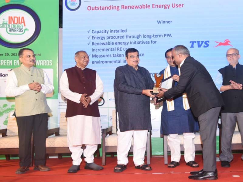 TVS Motors Green Energy awards