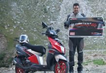 Kanyakumari to Leh – TVS Rider Sets Record on Ntorq Race XP TVS rider sets new record.