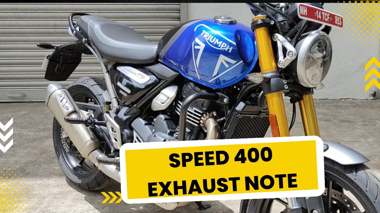 Triumph Speed 400 Exhaust NOTE Video