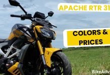 Apache RTR 310 Colors & Their Prices – Quick Video
