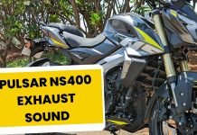 Pulsar NS400 Exhaust Note – Quick Video