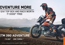 FREE Givi Top-Box Worth 13,000 With KTM 250 & 390 Adventure