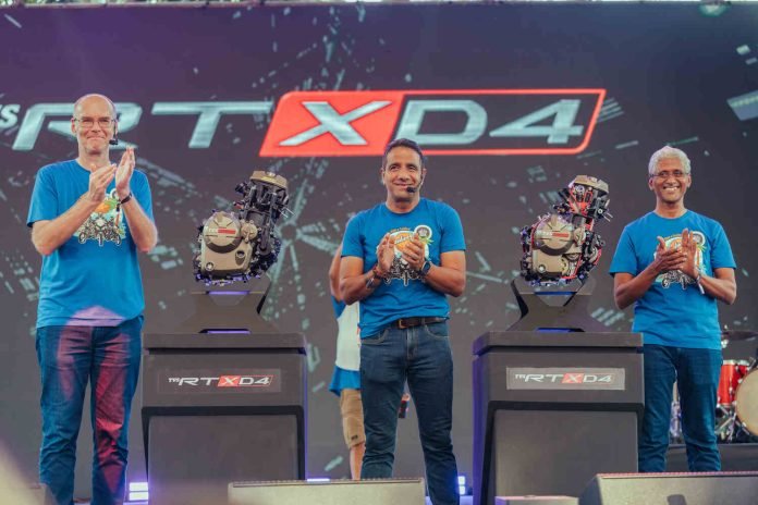 New TVS RT-XD4 300 Engine