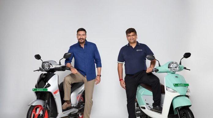 Ajay Devgn with BGauss Electric Scooters