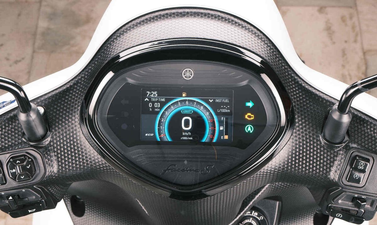 2025 Yamaha Fascino Coloured TFT Instrument Cluster