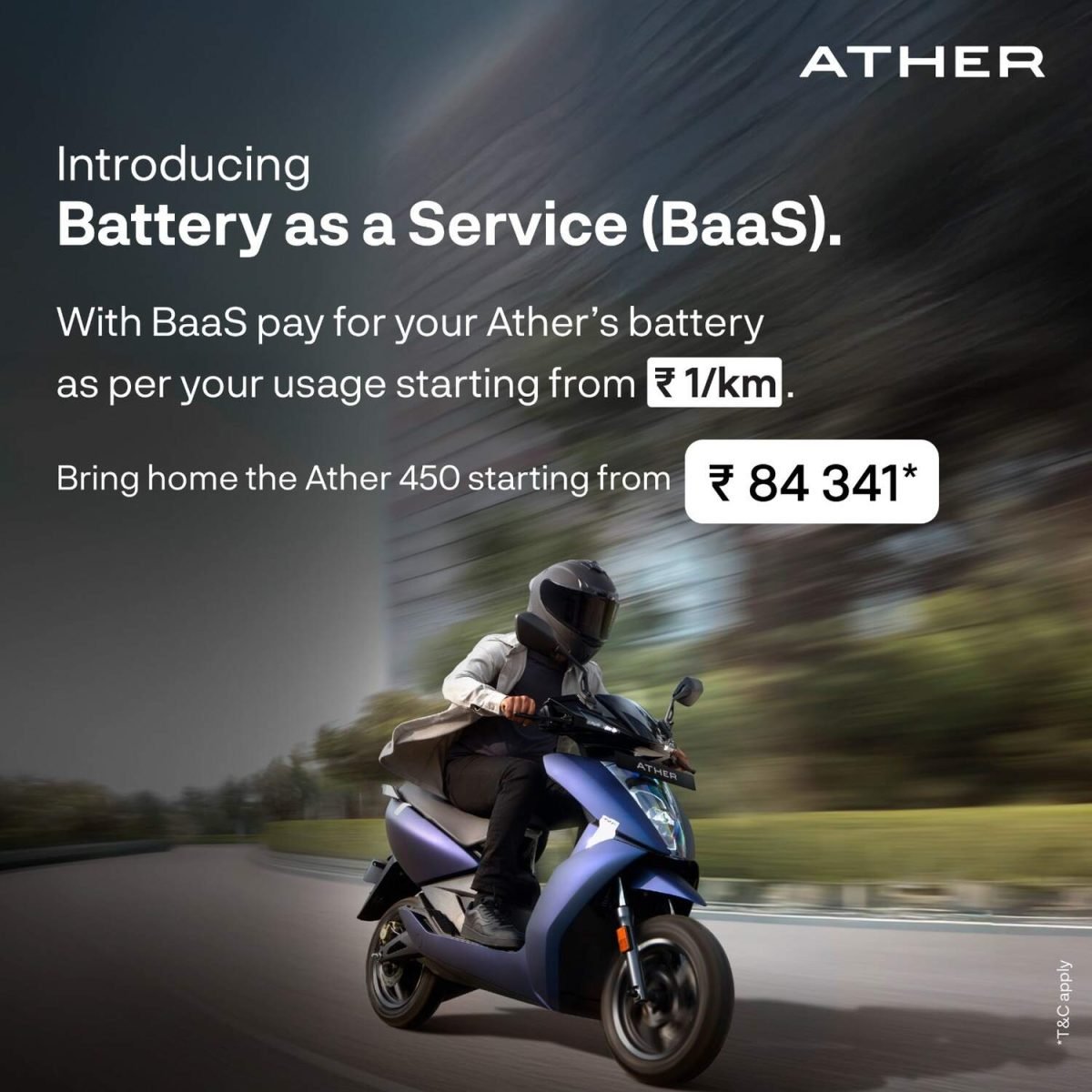 Ather 450 BaaS model