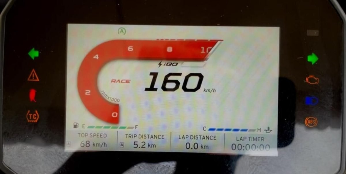 TVS Ntorq 150 TFT Display