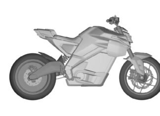 TVS eFX 3O Electric Motorcycle Design Patented in India TVS eFX 3O Electric Motorcycle
