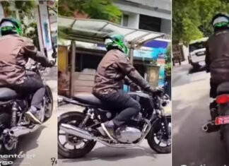 Royal Enfield Continental GT R 750 Spotted Undisguised in Chennai Royal Enfield Continental GT 750
