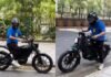 EV Bonhomie: Ultraviolette CEO Rides Flying Flea C6, Congratulates Sid Lal Narayan Subramaniam with Flying Flea C6