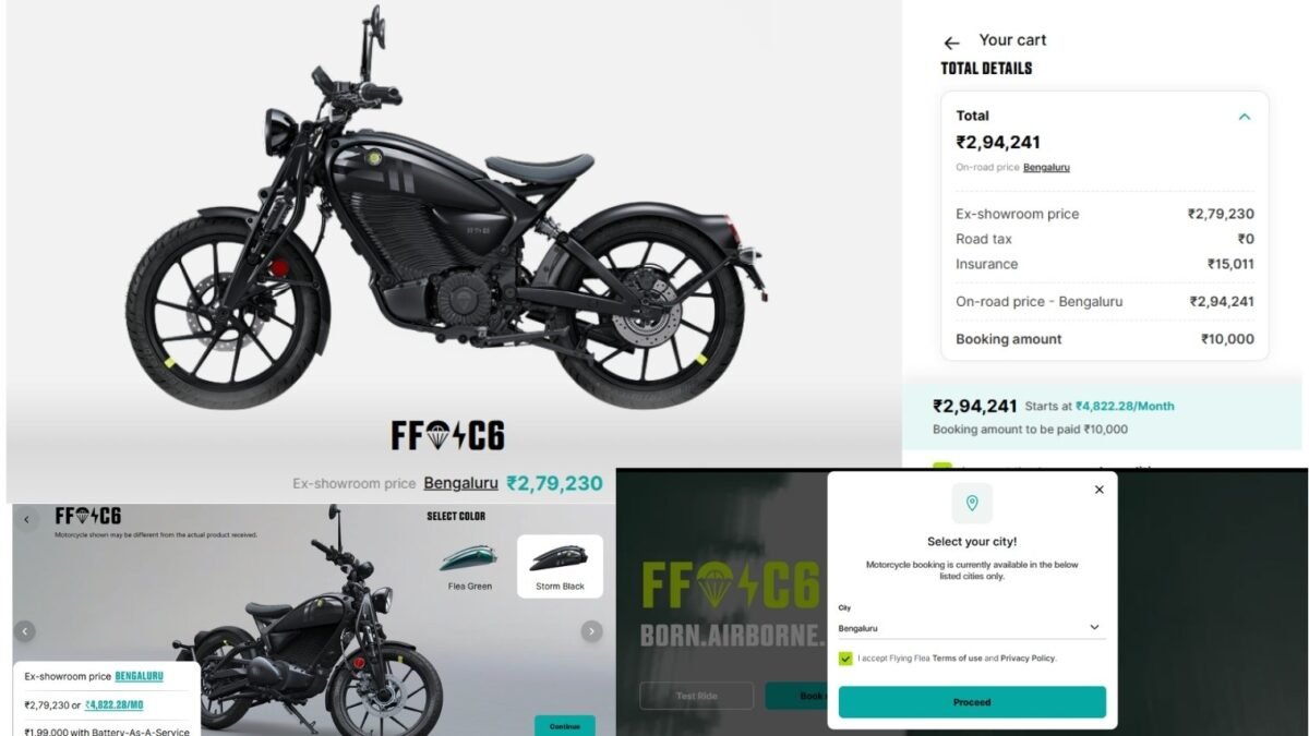 Royal Enfield Flying Flea C6 Booking Procedure