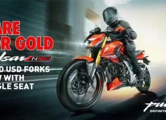 Bajaj Pulsar N160 Gets New Variant at Rs 1.22 Lakh – Gold USD Forks Bajaj Pulsar N160 Gold USD Variant