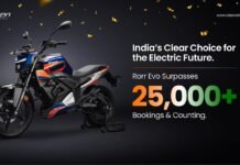 Oben Rorr Evo Electric Motorcycle Crosses 25,000 Bookings Oben Rorr Evo