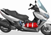 Upcoming Toyota Hydrogen Cell Scooter Design Patent Filed Suzuki Burgman Hydrogen Cell Scooter