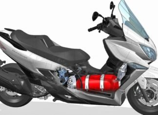 Upcoming Toyota Hydrogen Cell Scooter Design Patent Filed Suzuki Burgman Hydrogen Cell Scooter