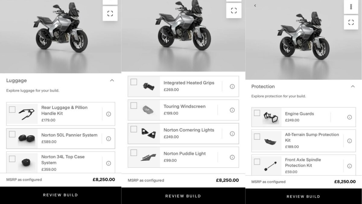 Norton Atlas Accessory List