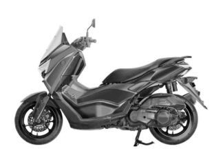 Yamaha NMax 155 Tech Max Design Patent Filed in India yamaha Nmax 155 Tech Max